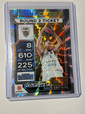 Davis Bertans 2025-26 Contenders EuroLeague Round 2 Ticket like new