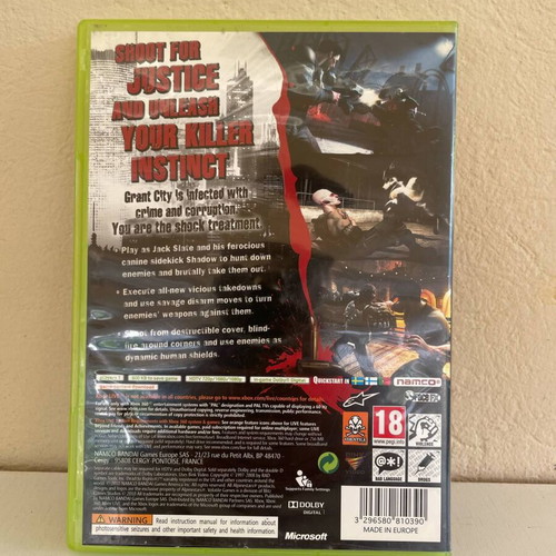 Dead to Rights Retribution Xbox 360 game used