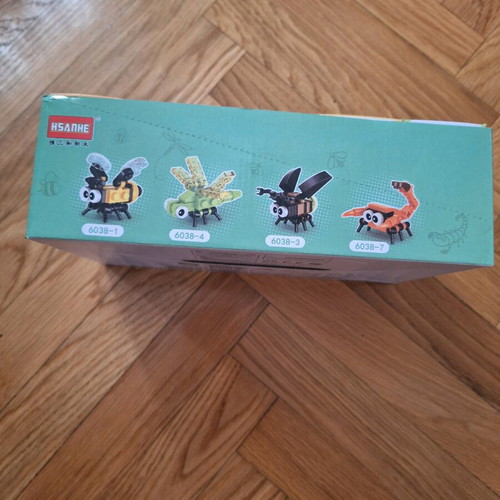 Building blocks set with 10 insects new