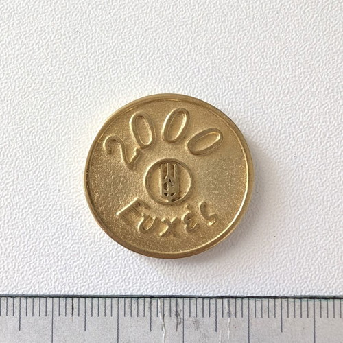 Commemorative coin used from Terkenlis pastry shop 2000