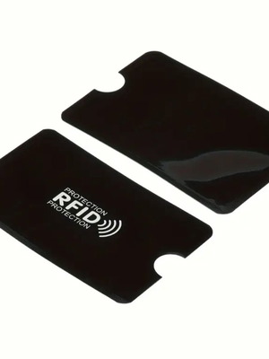 RFID Card Protection Sleeve New, Anti-Theft Black