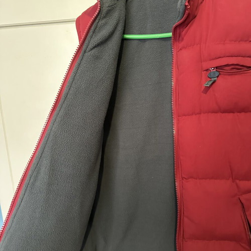 Tex Basic sleeveless puffer vest red size M like new