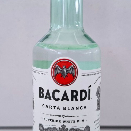 Bacardi collectible miniature sealed, plastic bottle