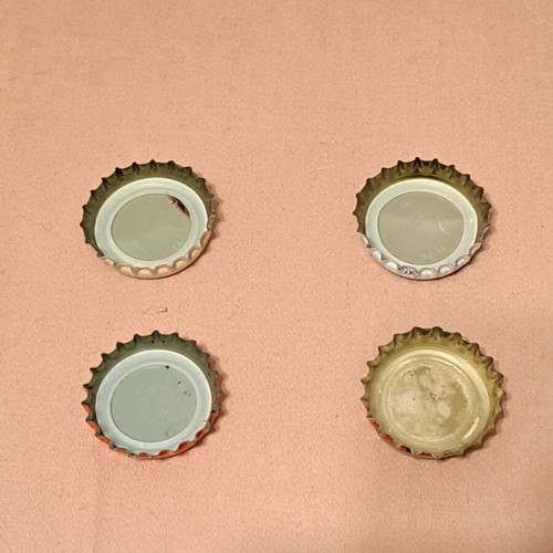 Beer and soda bottle caps, pack of 6, like new