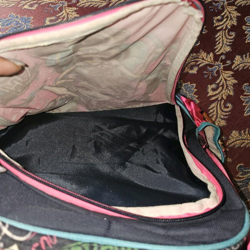 Monster High school backpack used with multiple compartments for primary school