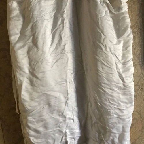 White women's silk kimono with handmade embroidery, size L like new