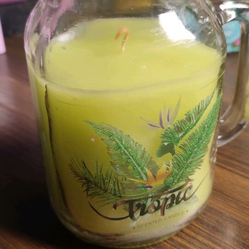 Pineapple scented candle in jar like new