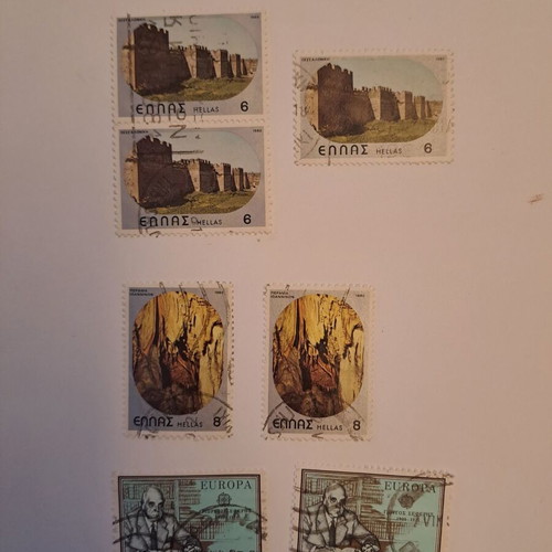 Stamps used, 80 sealed from 1980-1985 with 25 later years