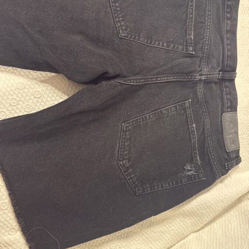 Bershka denim shorts black size M used