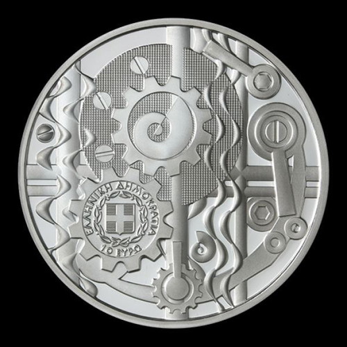 Silver collectible coin The Archimedes Screw new