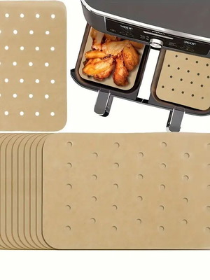 Air fryer non-stick paper set of 100 perforated sheets