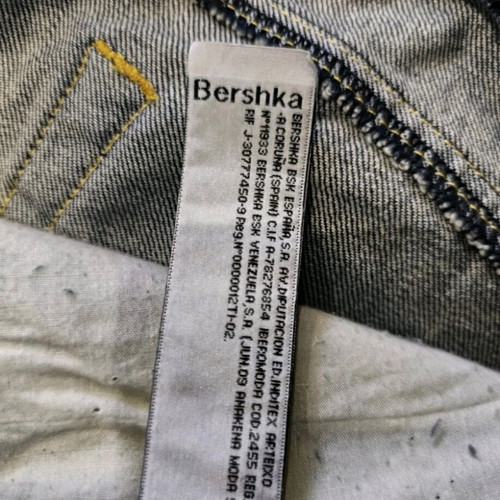 Y2K denim shorts Bershka used, size large, blue