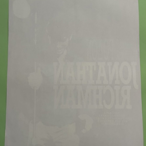 Jonathan Richman Rodon live poster, Athens 1989