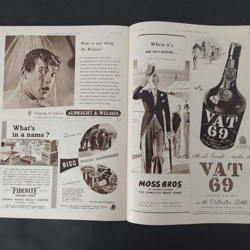 The Illustrated London News vintage magazine 1953