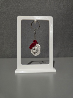 3D printed rotating disk brake keychain like new