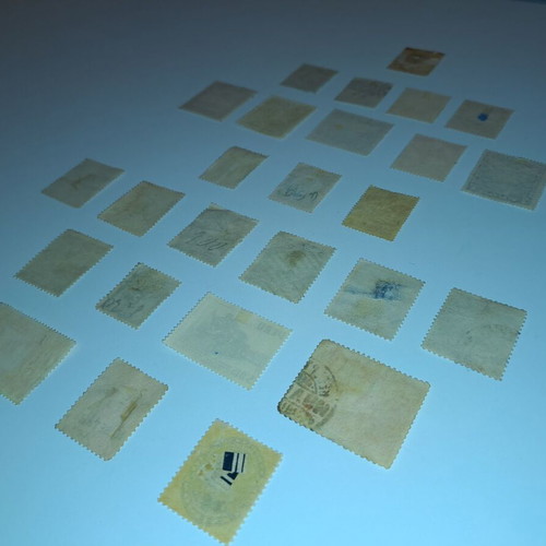 Stamps from Bolivia Chile Colombia Peru Venezuela used, 26 pieces 1882-1959