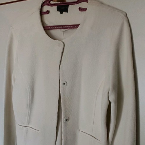 Ecru outerwear used, classic bolero jacket spring