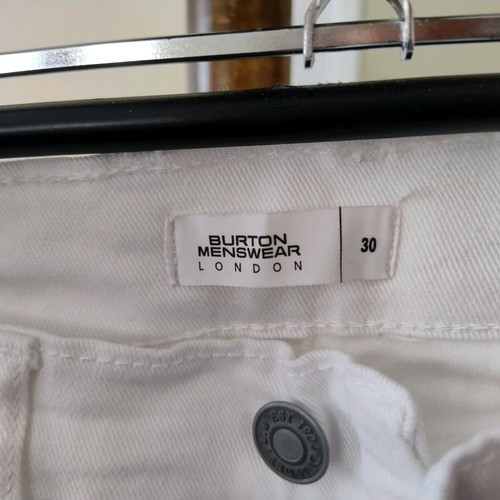 Burton Menswear London men's white trousers like new