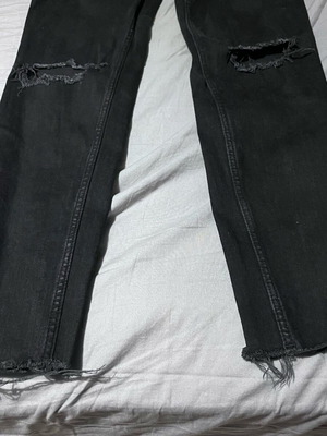 Skinny jeans Bershka μαύρο αφορετο, μέγεθος XL 42 14