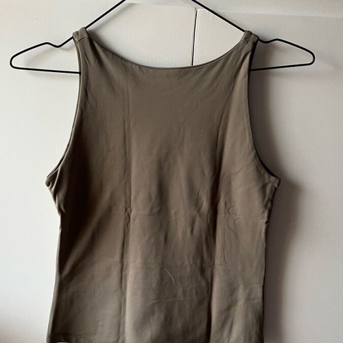 Batik elastic shirt used, size M, khaki