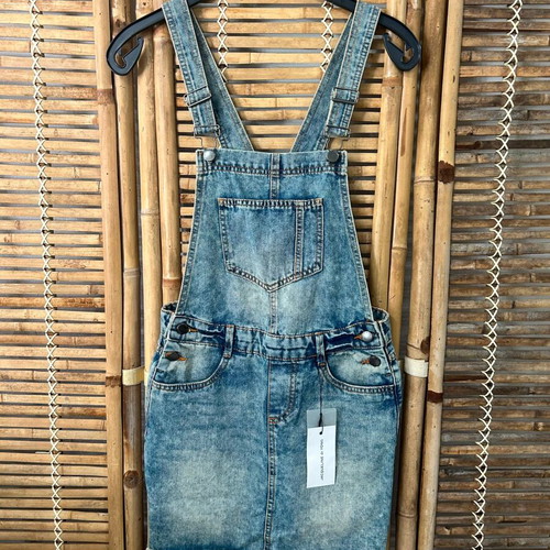 Jacqueline de Yong Denim Pinafore Dress New Size EU 34