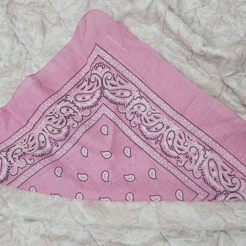 Pink bandana for head new