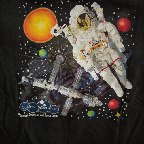 California Sciencenter T-shirt size 10/12 new, glows in the dark