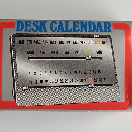 Desk calendar new vintage mechanical plastic model