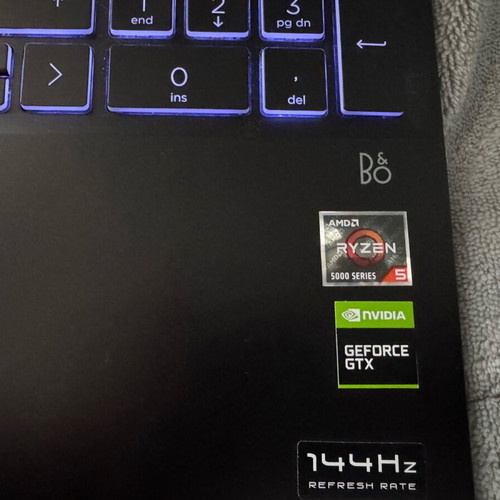 Hp Pavilion 15 gaming laptop used with Ryzen 5 5600H, 16GB RAM, GTX 1650, 512GB SSD