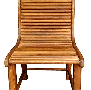 Χειροποίητη ξύλινη καρέκλα με πλάτη