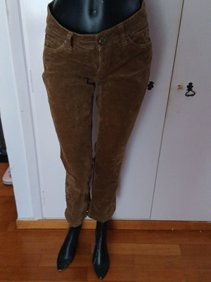 Women's corduroy five-pocket pants like new, brown, size M