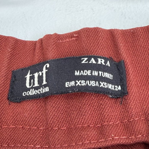 Zara TRF high-waisted pants XS like new, burnt orange