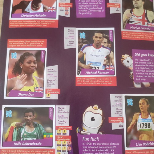 Panini album Olympic Games 2012 London used