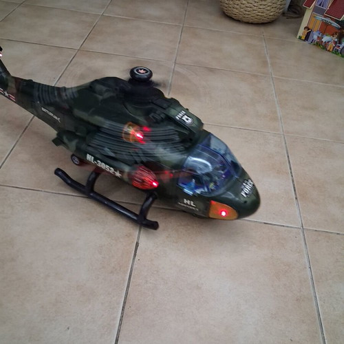 Chap Mei Forces Large Helicopter like new with sound and movement