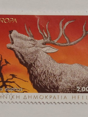 Europa CEPT 2021 stamp used, deer theme