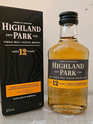 Highland Park 12yo whisky miniature new, sealed