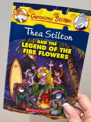 Thea Stilton and the Legend of the Fire Flowers children's book used in English