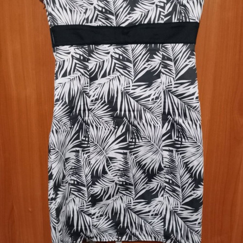 Short summer dress H&M like new, black and white, XS