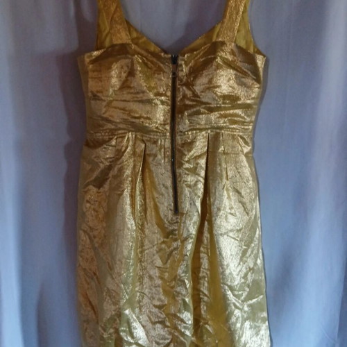 Burberry dress new, yellow-gold metallic, size IT42