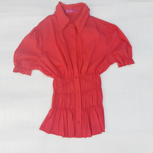 Women's Vintage Red Shirt like new with dark lower part