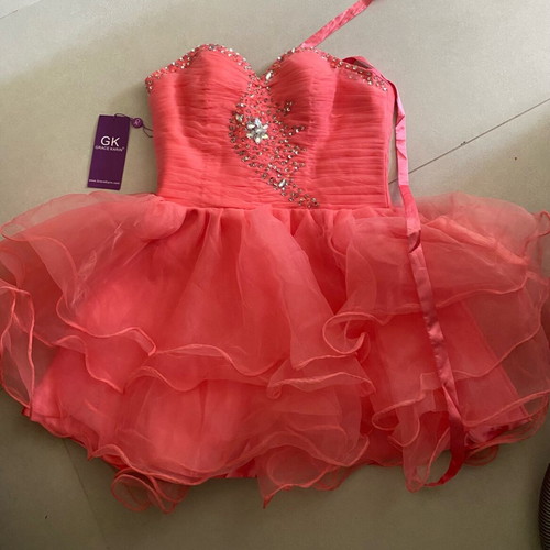 Grace Karin prom dress pink new, size 42