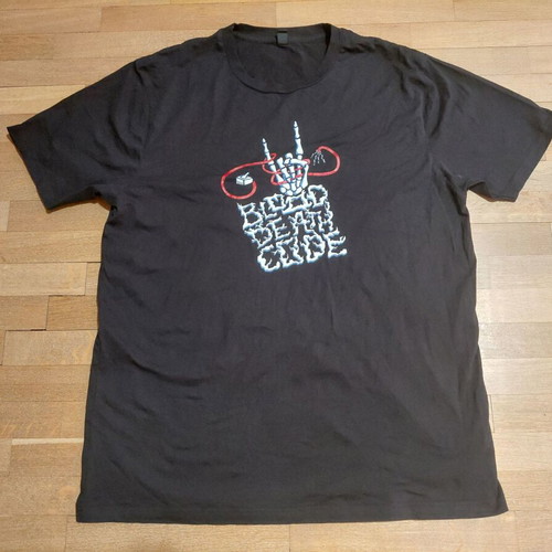 Heavy Metal Shirt Blood Death Code Hacken XL like new, black and red
