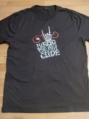 Heavy Metal Shirt Blood Death Code Hacken XL като ново, черен и червен