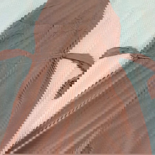 Λινή ολόσωμη φόρμα χρώμα nude- Medium