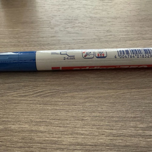 Edding 750 Oil Marker Blue New, Permanent