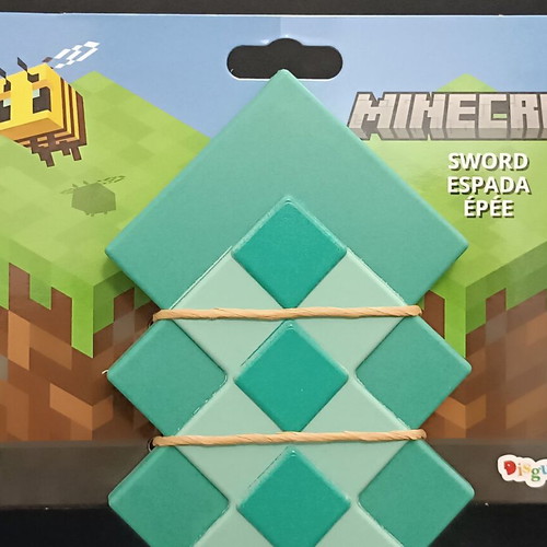 Minecraft Diamond Sword toy new 51x25 cm