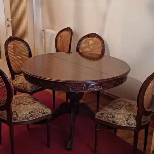 Αντικα τραπεζαρία με επέκταση και 6 καρέκλες