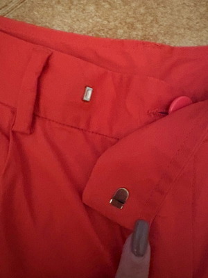 Benetton red short bermuda S