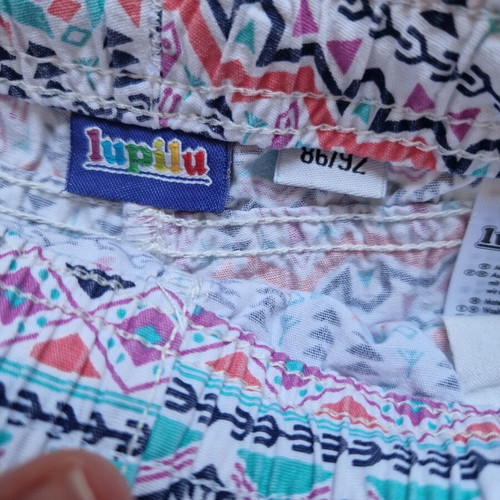 Lupilu shorts like new, size 86/92 cm, colorful turquoise