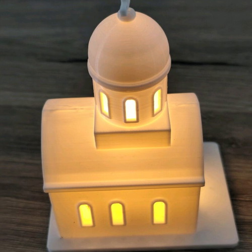 3D Printed Decorative LED Church Lamp New
